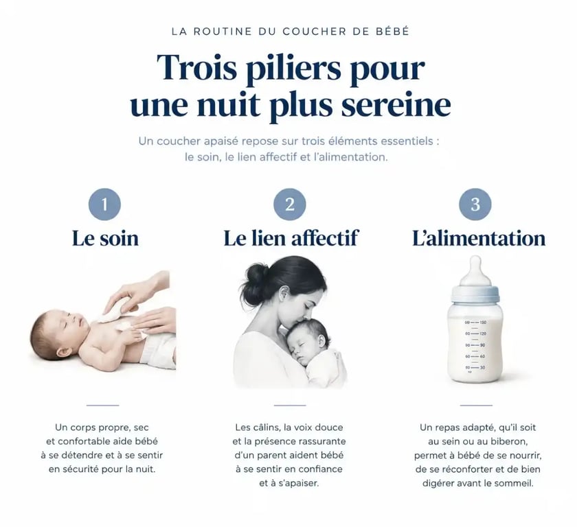 Routine du coucher bébé 7 mois : les 3 étapes clés