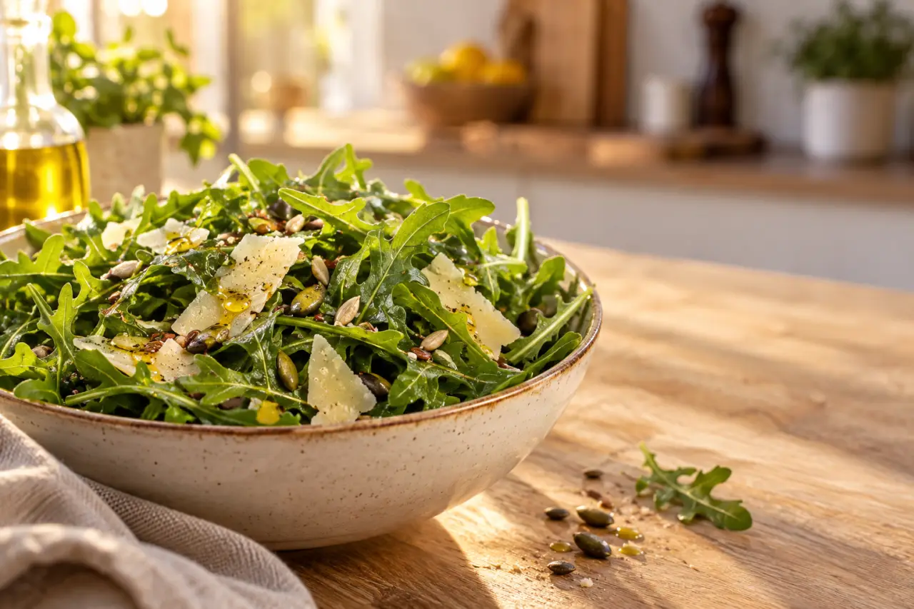 La roquette est peu calorique, mais sa vitamine K appelle quelques précautions